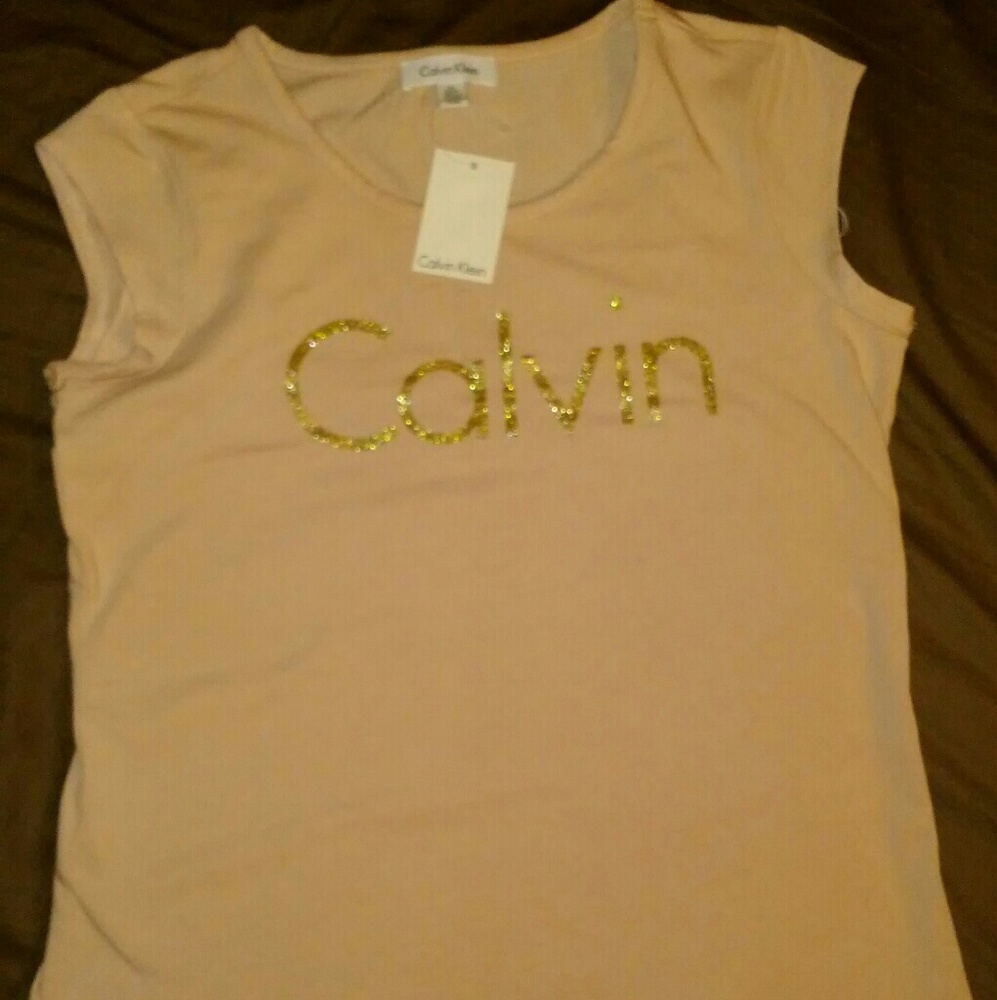 Calvin Klein Gold Logo Tee